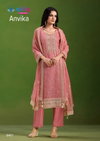 Anvika By Vipul Crinkle Chiffon Designer Salwar Suits Wholesale Online